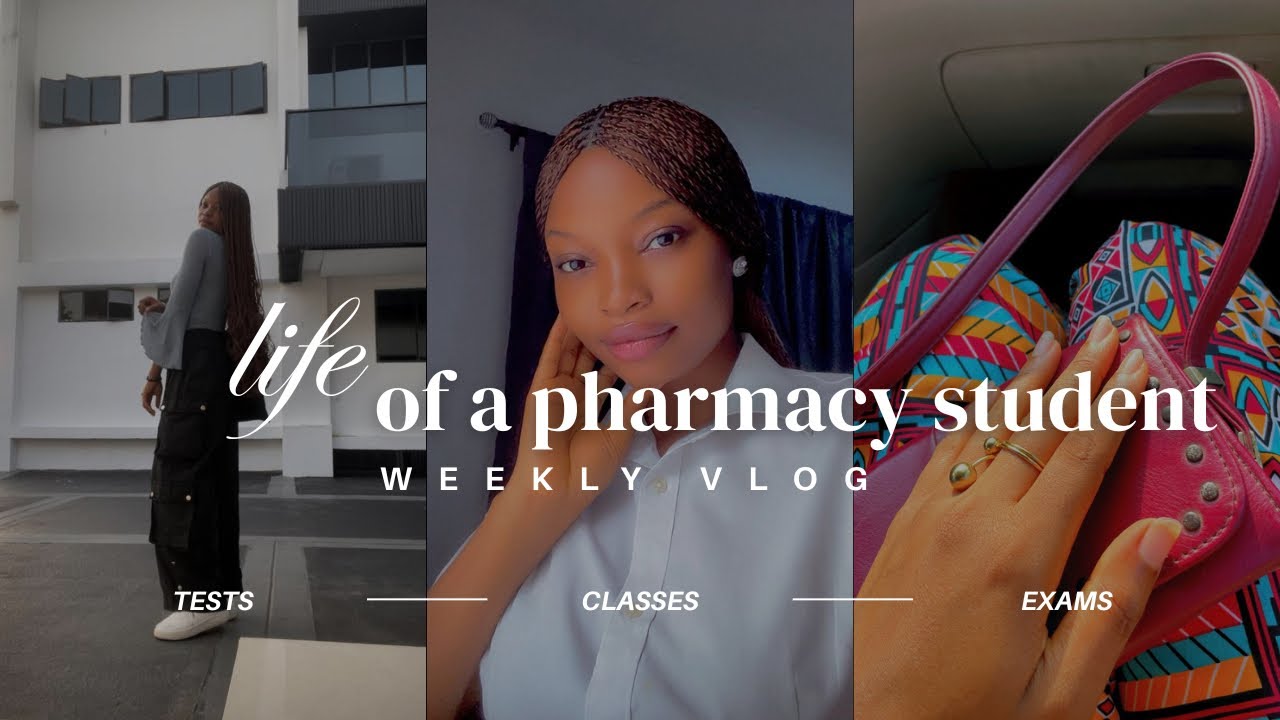Weekly Vlog | Surviving a week in pharmacy school, long study hours, tests and sleepless nights 