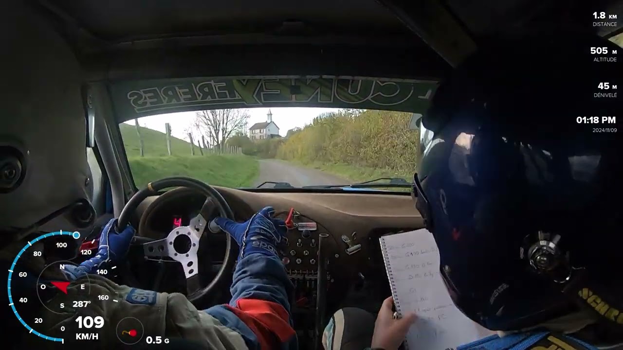 Rallye Vallées de l'ognon 2024ES3 MOREL Nicolas LAMBERT Jordan