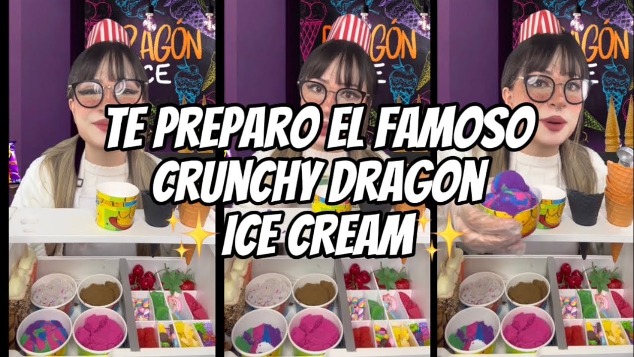 VERSIÓN COMPLETA - ASMR - Te preparo el mejor helado, el famoso ✨Crunchy Dragón Ice Cream✨