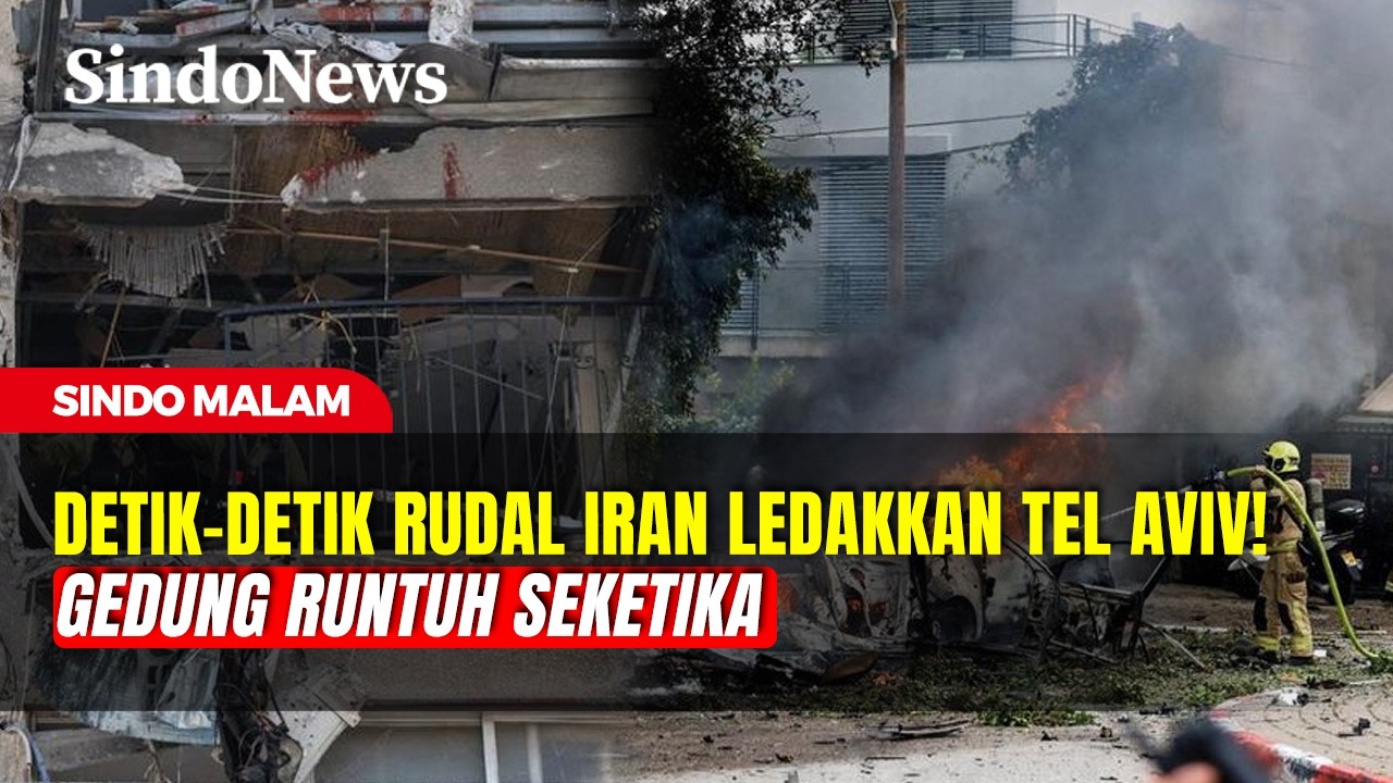 Detik-Detik Rudal Iran Ledakkan Tel Aviv! Gedung Runtuh Seketika | Sindo Malam | 17/03 | Part 3