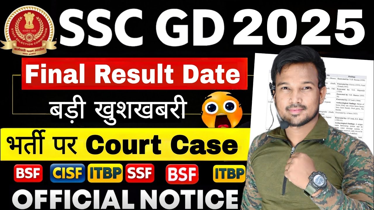 SSC GD 2025, ssc gd 2025 final result date, ssc gd result Kab Aayega ?, ssc gd 2025 cut off analysis