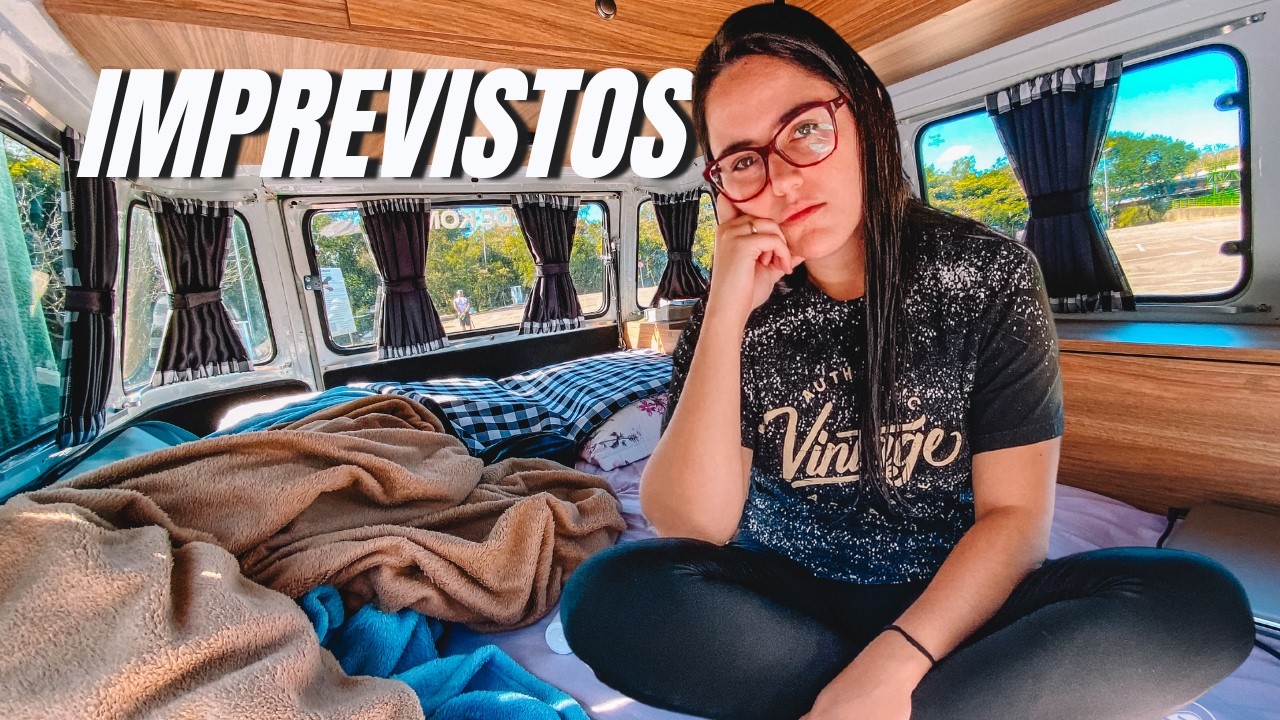 Tivemos que procurar outro lugar para ficar com a kombi!