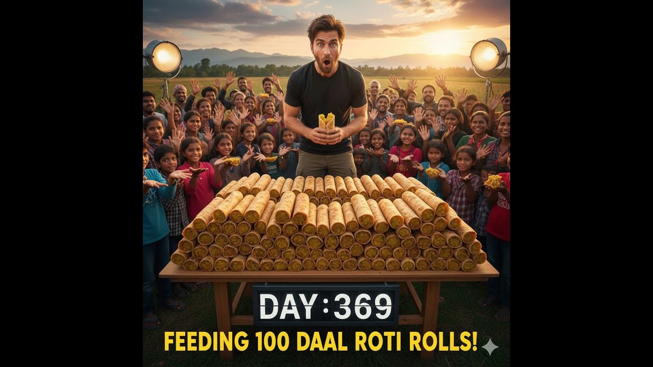 Cooking 100 daal roti rolls for the homeless (Day 369 Ride-along)