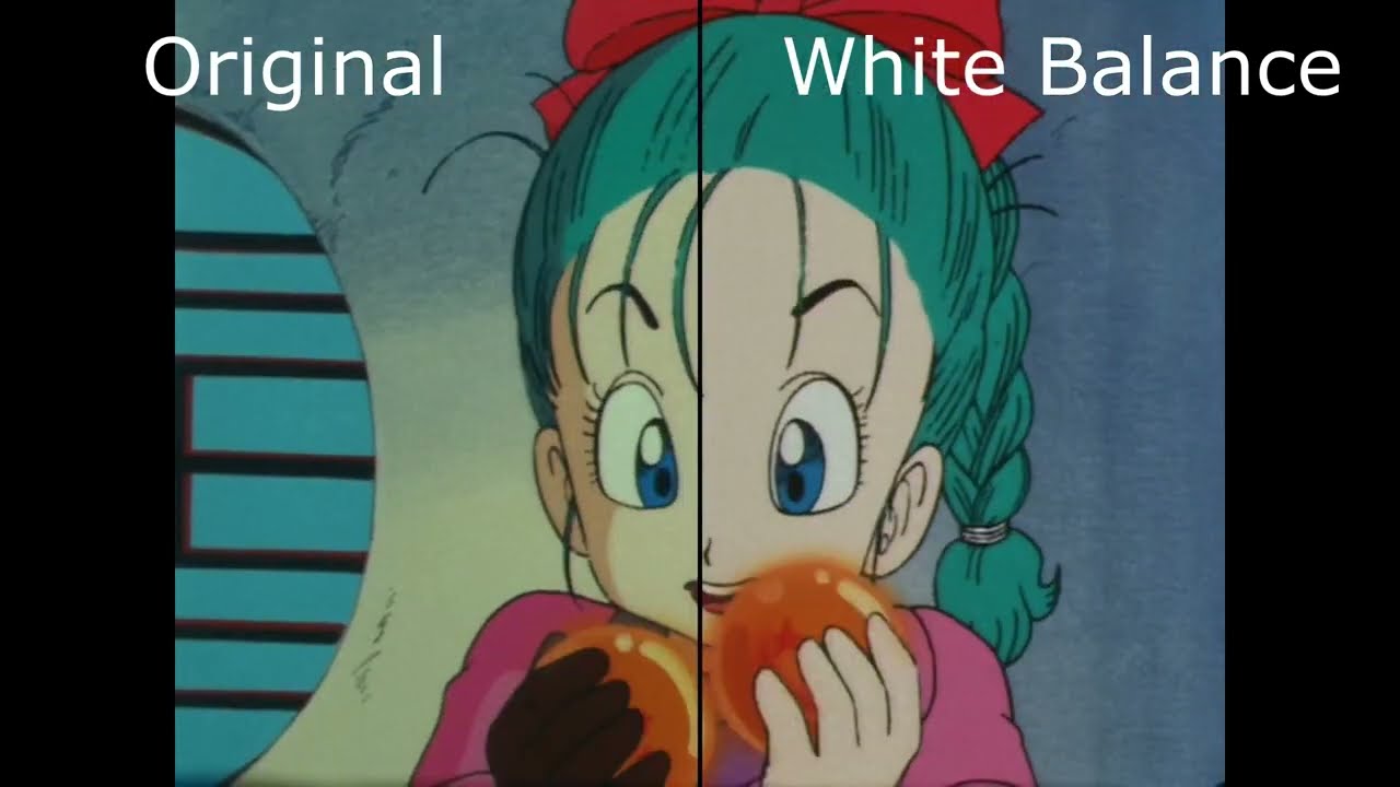 Dragon Ball White Balance Video Example