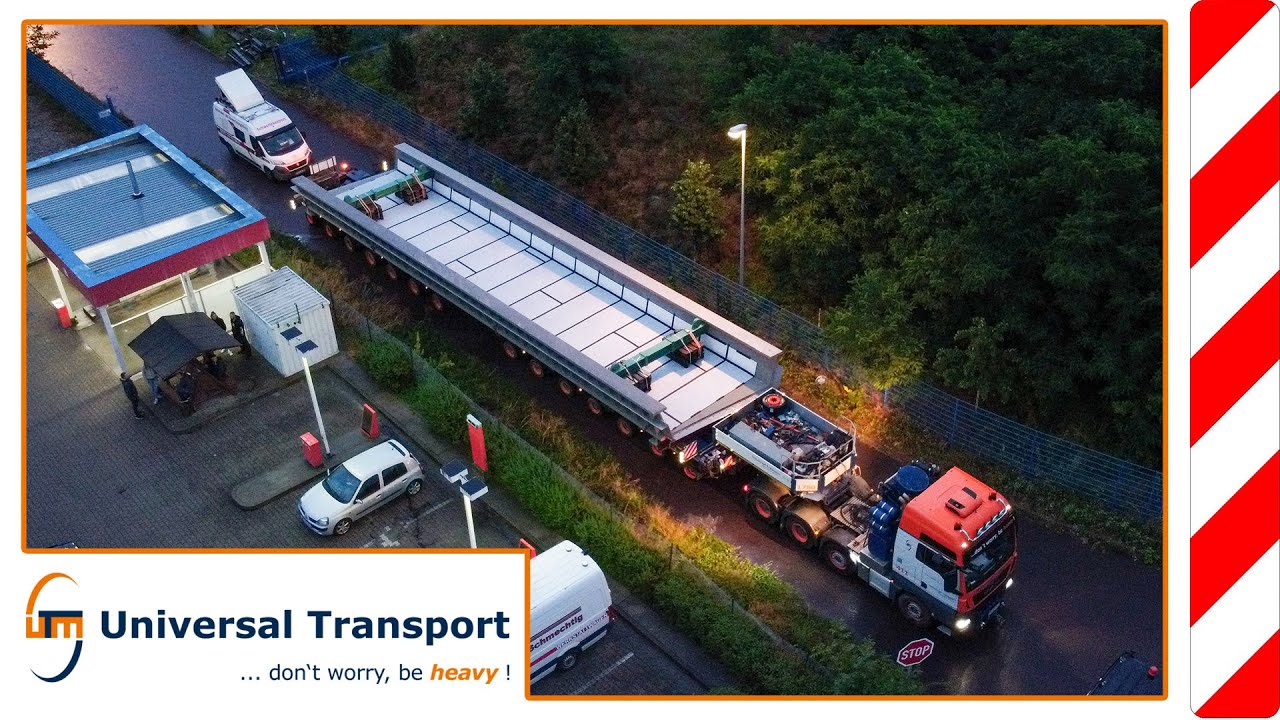 from Genthin to Halle/Saale with bridge parts - Universal Transport