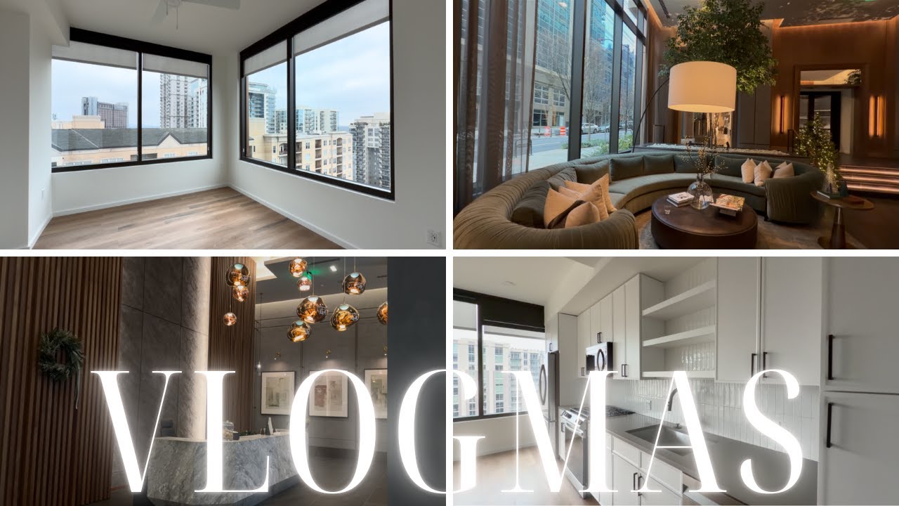 vlogmas day 15 | i'm moving + high-rise penthouse hunting + Atlanta luxury apartments + mini vlog
