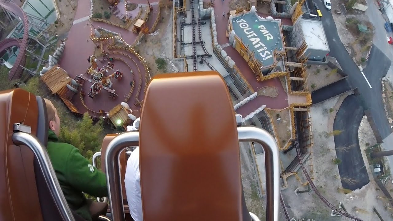 Toutatis, Last row POV with enthusiasts, Parc Astérix