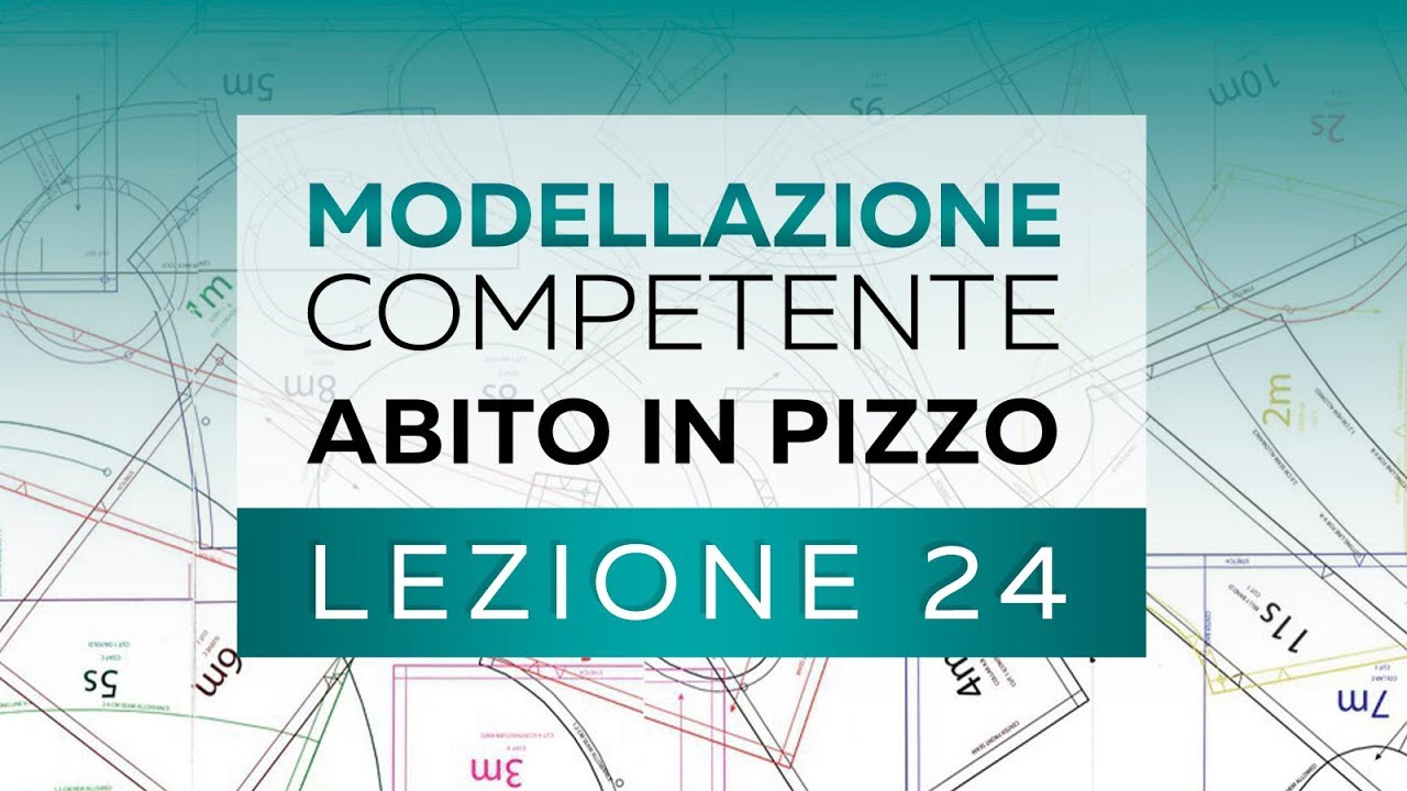 Modellazione competente. Abito in pizzo senza cucitura laterale. Lezione 24