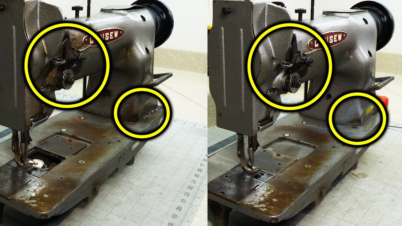 Cleaning an Old Consew Industrial Sewing Machine