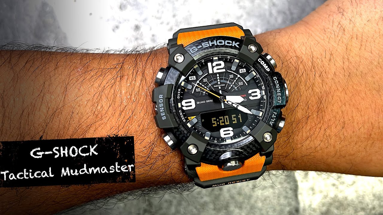 Review G-Shock Tactical Mudmaster Watch Black/Orange Strap GGB100-1A9