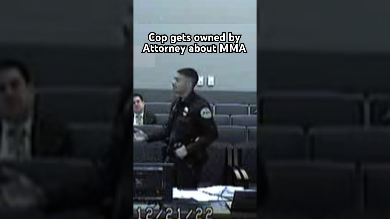 Cop gets called out by Attorney for being scared in amazing clip #lawyer #attorney #investigation