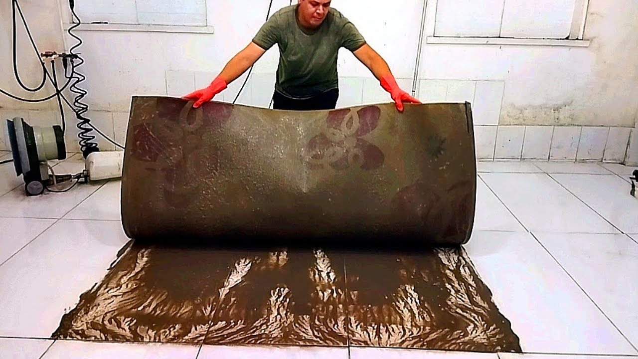 From old dirty carpet to a like new carpet II satisfying carpet cleaning ASMR