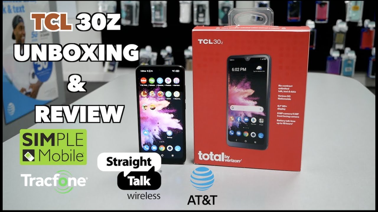 TCL 30z Unboxing and Review for total by Verizon, straight talk, simple mobile, at&t