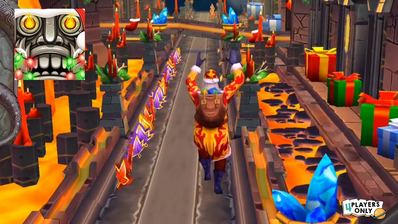 Temple Run 2 🏃‍♀️Play as SANTA VOLCANIC, HOLIDAY HAVOC Map!