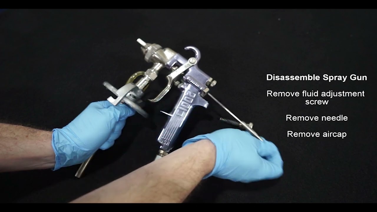Binks 2100 Siphon Fed Spray Gun Cleaning Instructions