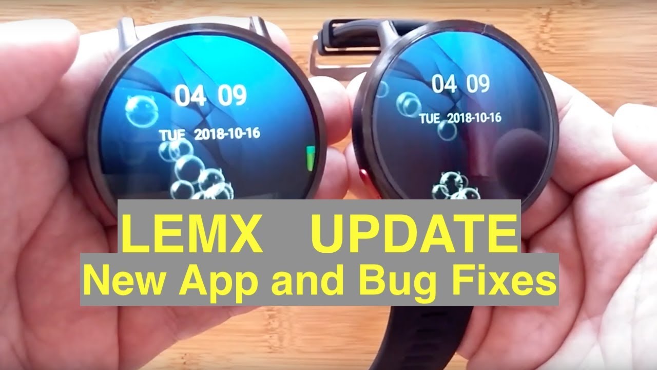 LEMFO LEMX (DM19) Android 7.1.1  IP67 Waterproof Smartwatch Update: Bug Fixes & New Features