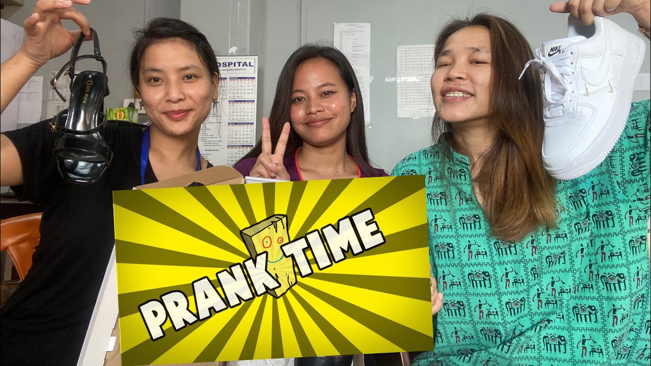 PRANKING OUR FRIEND AMANDA SANGMAWII🤣 Nike Airforce 1 unboxing 😆