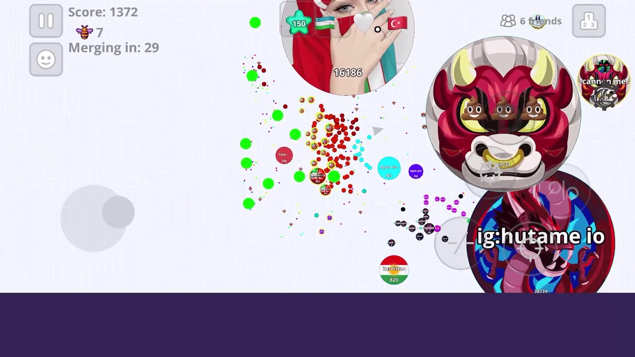 ⛔Agar.io Server⛔ Agario on Mobile with #bots  #AppleAgarLive #Live #Agario #giveaway #100
