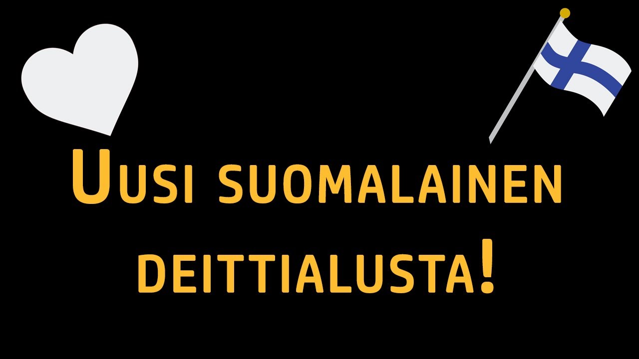 Uusi suomalainen deittialusta (Huom MIEHET!)