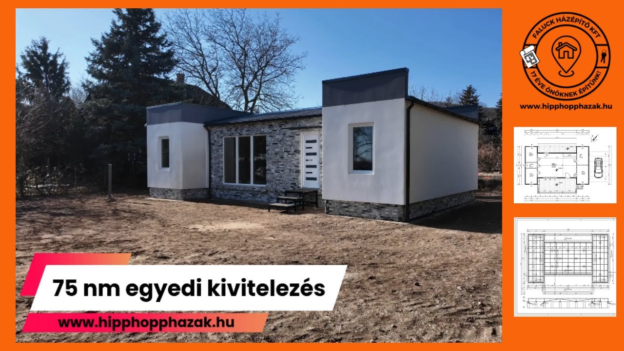 🏡 75 nm-es egyedi, mobilház szállítás után ✅