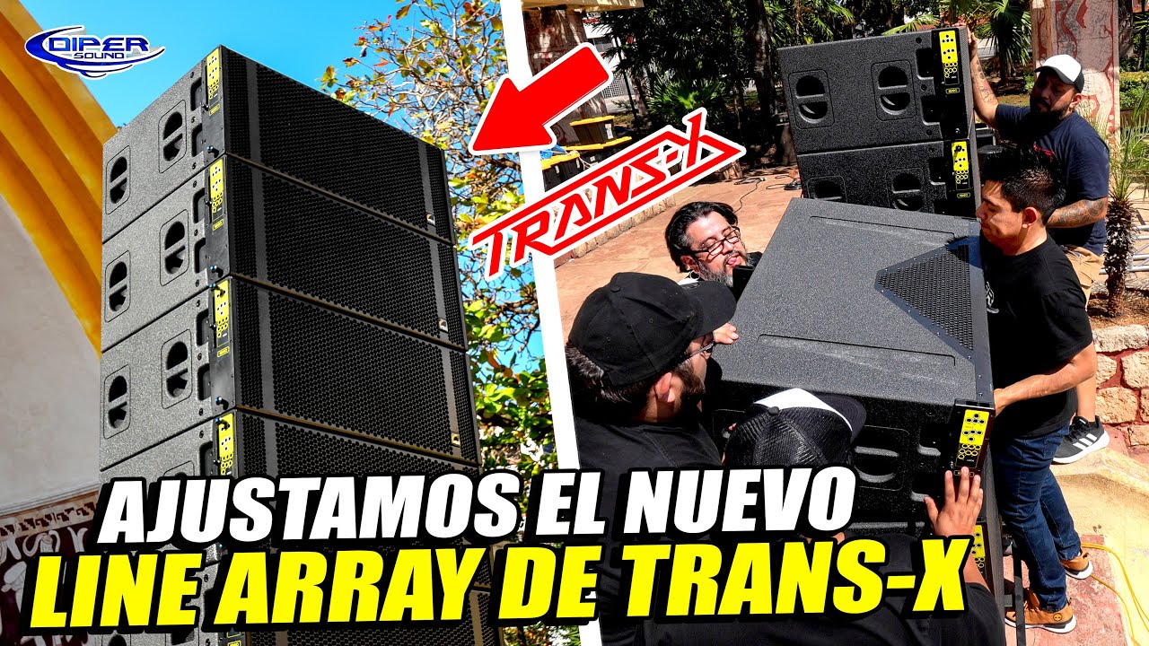 ESTE LINE ARRAY AL AIRE LIBRE QUEDÓ SÚPER BIEN QUEDARON MUY FELICES TRANS-X Y ELEKTRON