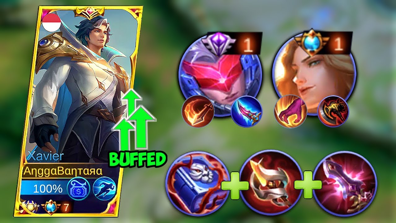 NEW BUFFED XAVIER EASY COUNTER META 2 ASSASSIN | TOP GLOBAL XAVIER - Angga Bantara | MLBB