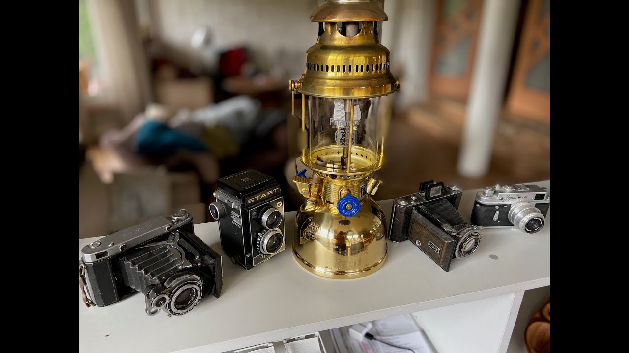 Lampa Petromax HK500   w pomieszczeniu