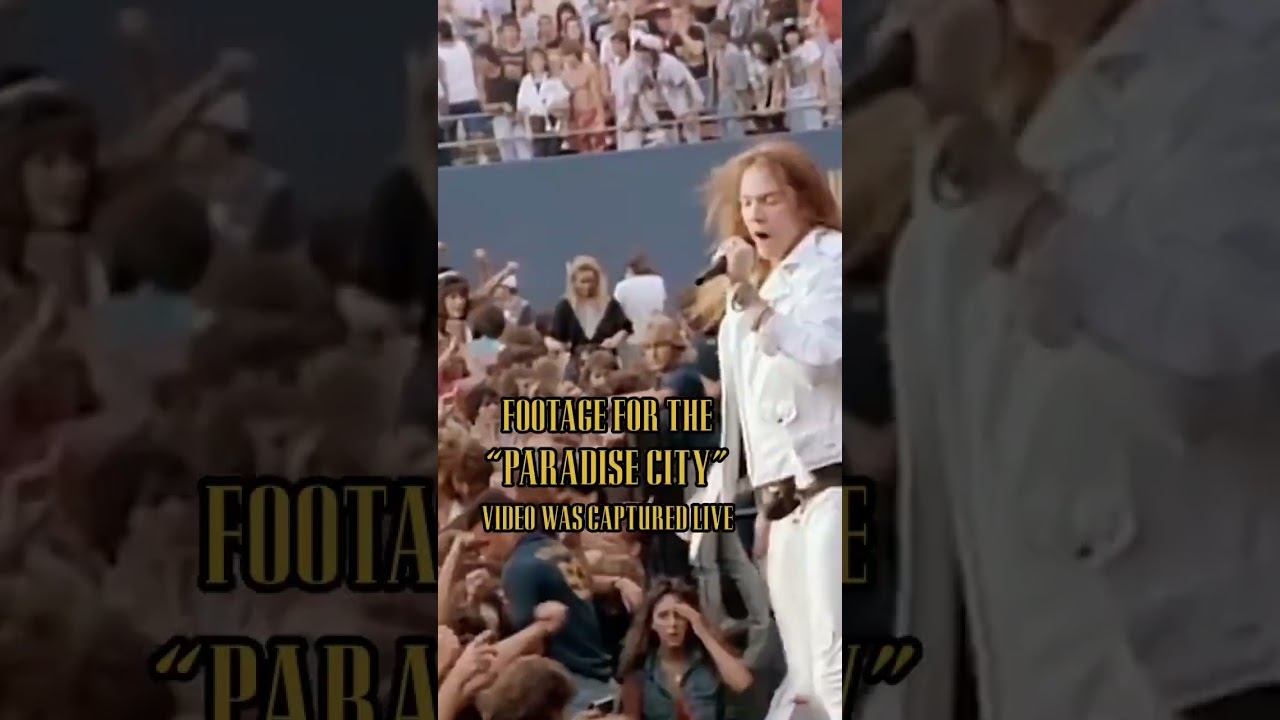 &ldquo;Paradise City&rdquo; was shot on Aug 16, 1988 at the Giants Stadium opening for Aerosmith. #Shorts