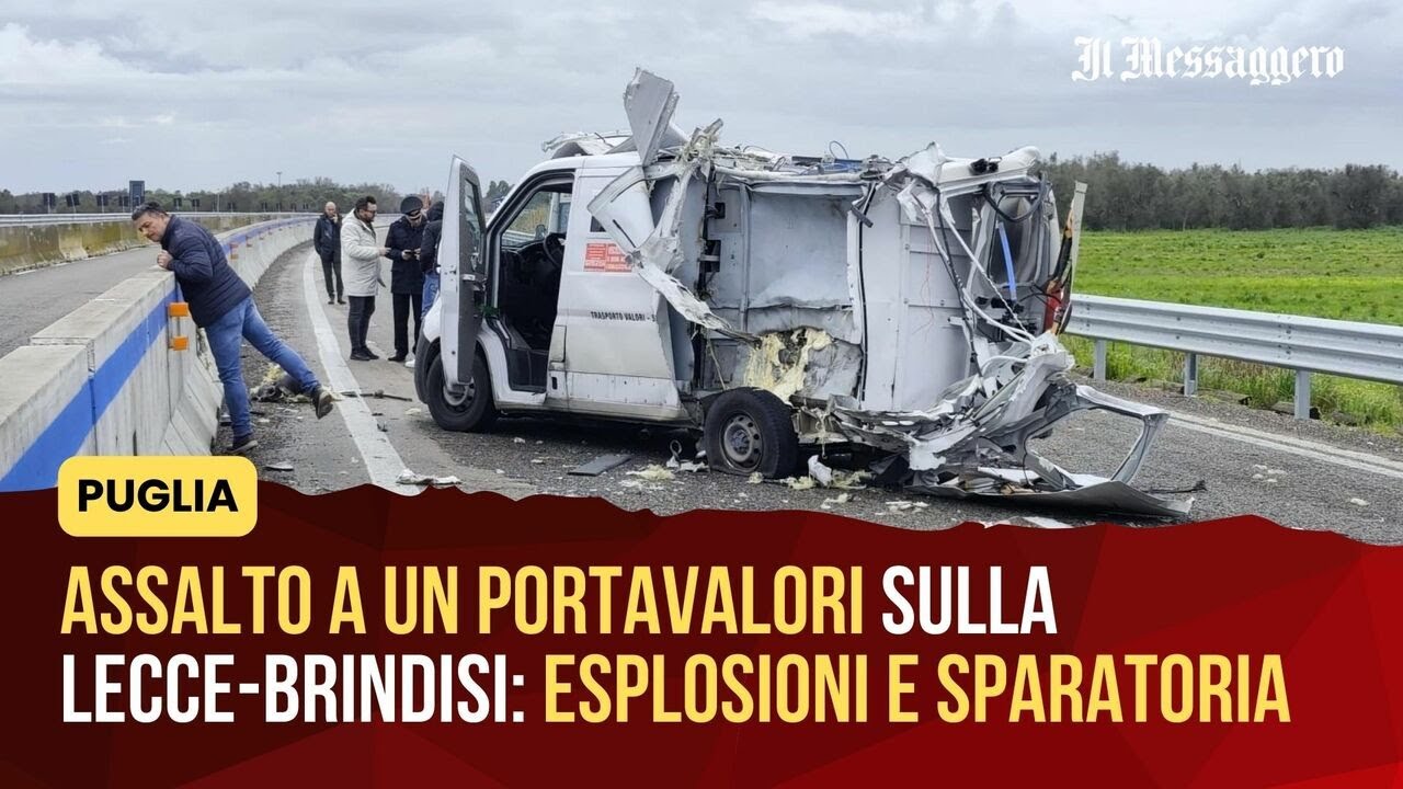 Assalto a un portavalori sulla Lecce-Brindisi: esplosioni e sparatoria. La ricostruzione