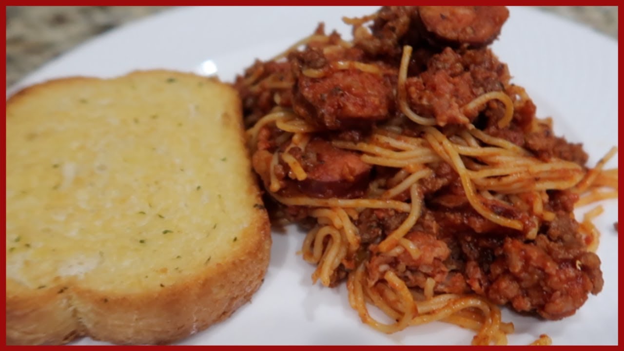 ПРОСТОЙ ДОМАШНИЙ РЕЦЕПТ СПАГЕТТИ С ИТАЛЬЯНСКОЙ КОЛБАСОЙ И МЯСНЫМ СОУСОМ / НА КУХНЕ С ЛОНДОНОМ