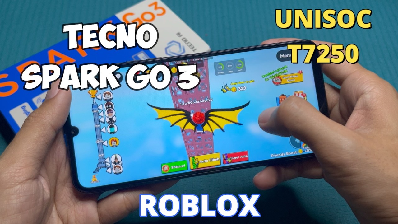 Roblox in Tecno Spark Go 3