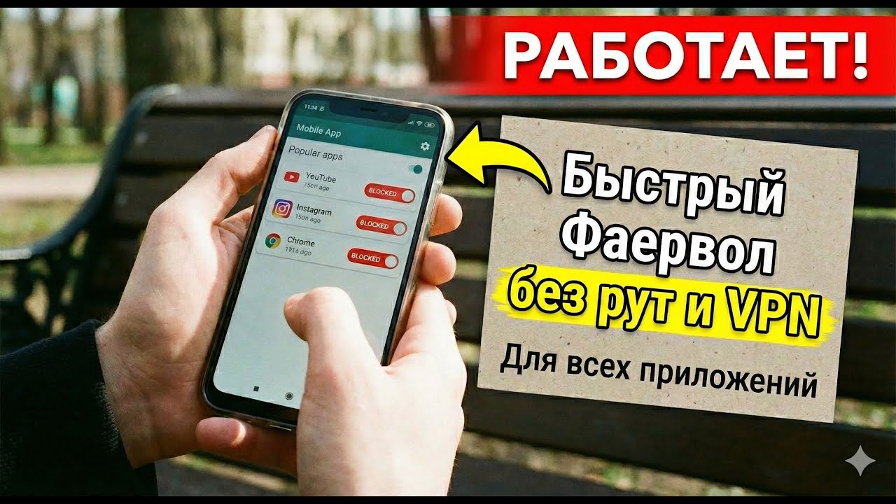 Быстрый фаервол для всех приложений без рут и VPN