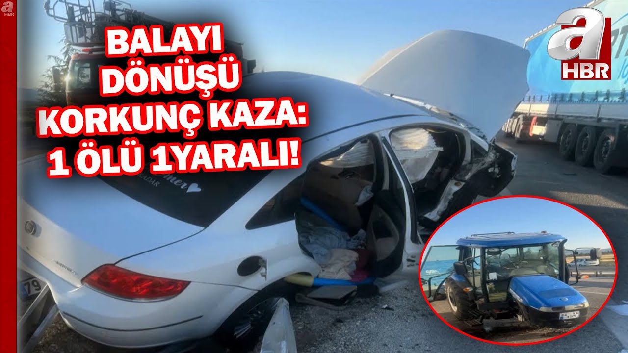 Afyon'da balayı dönüşü feci kaza! Üsteğmen hayatını kaybetti eşi yaralandı! | A Haber