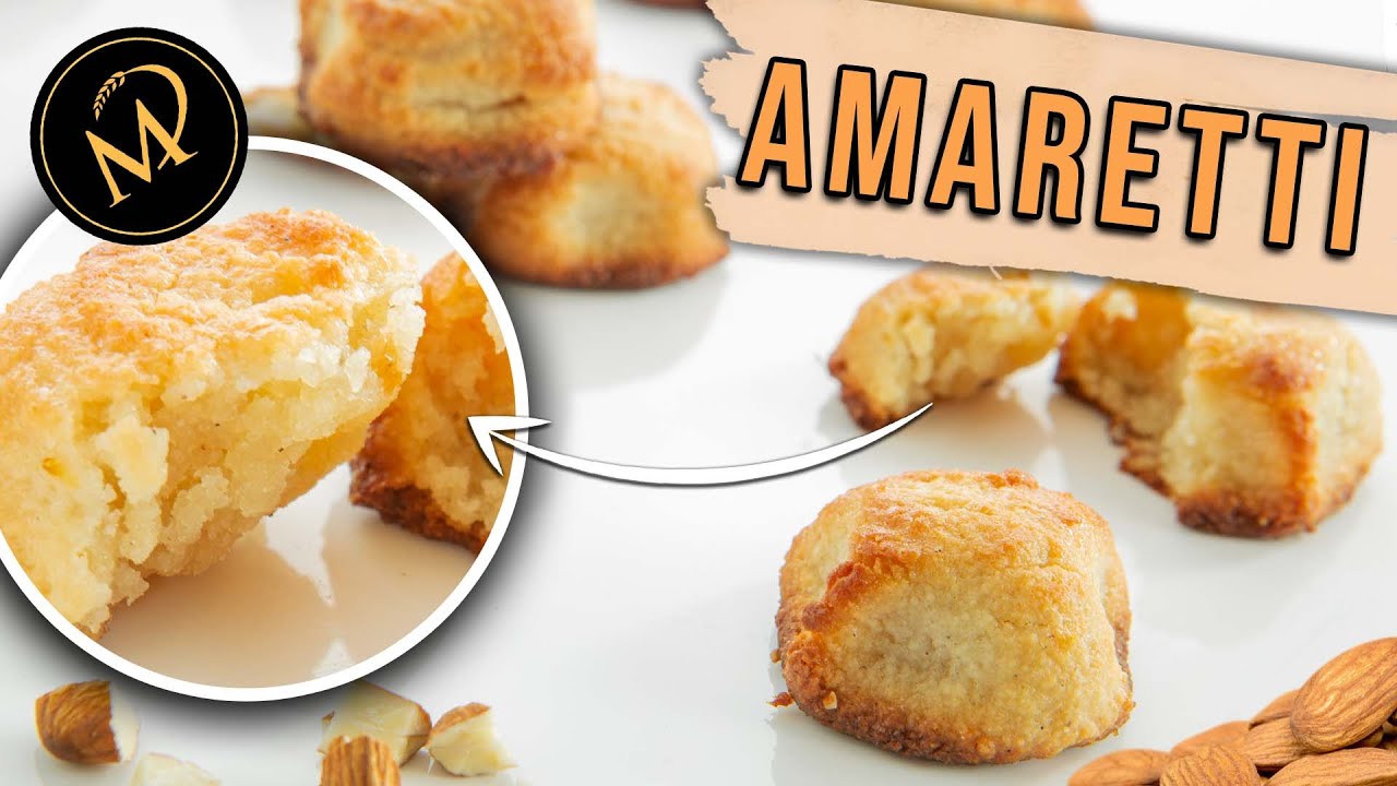 Schnellstes und einfachstes Amaretti Rezept - mit weniger Zucker!