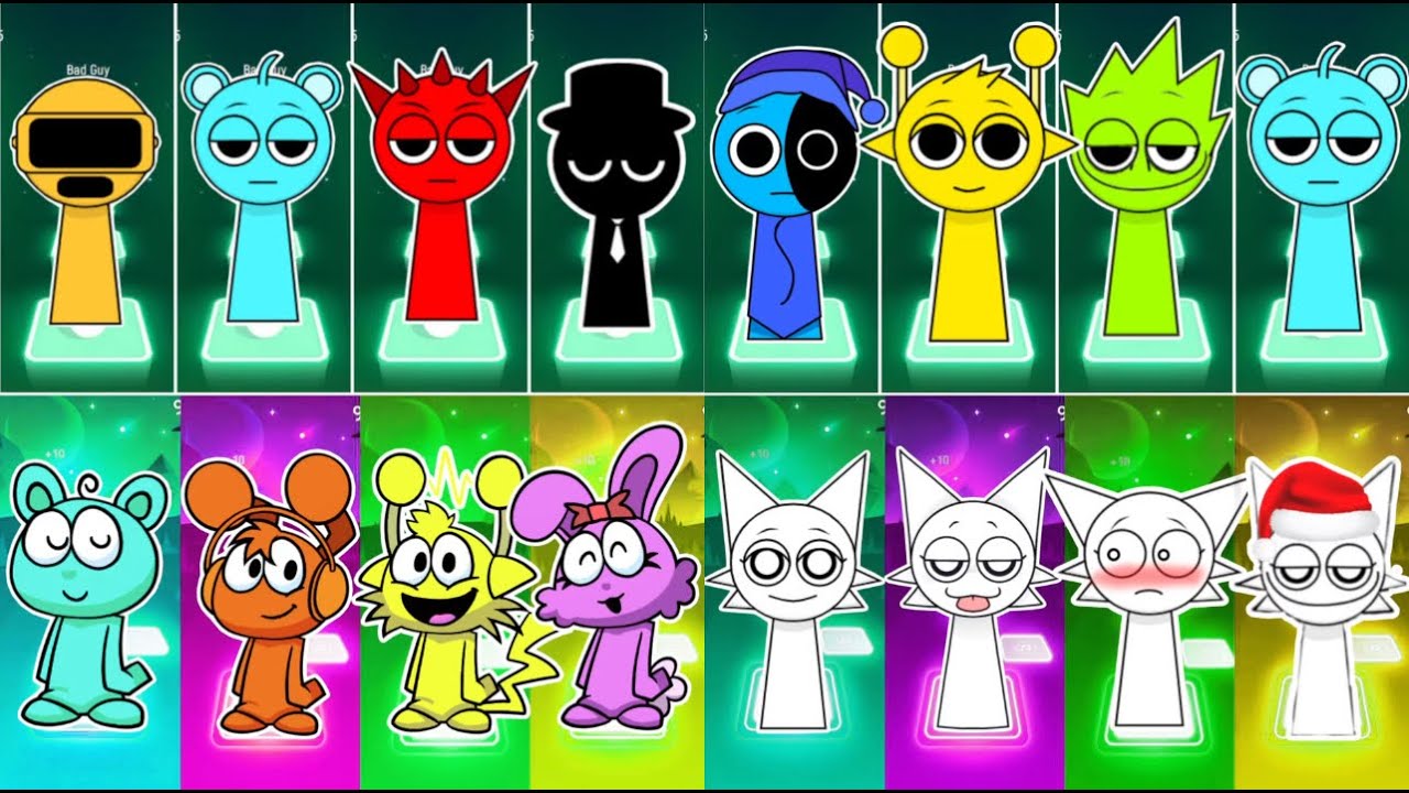 SPRUNKI Incredibox - Coffin Dance Song (COVER) Tiles hop step 🔴💥🔝🚨