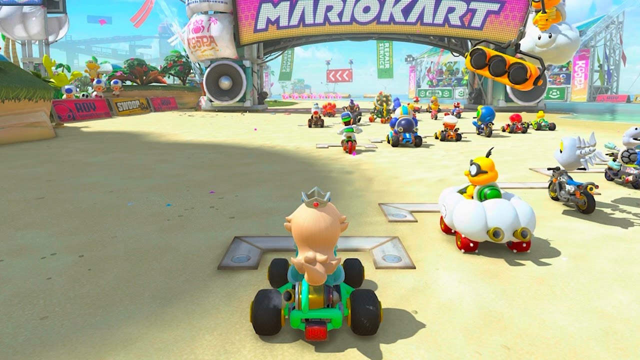 Rosalina Destroys Wario on Race Tracks - Mario Kart World