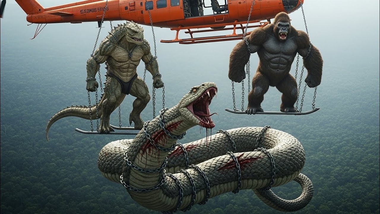 King Kong & Godzilla vs Giant Cobra 🐍 | Mega Monster Battle in Indian Jungle (Full Movie)
