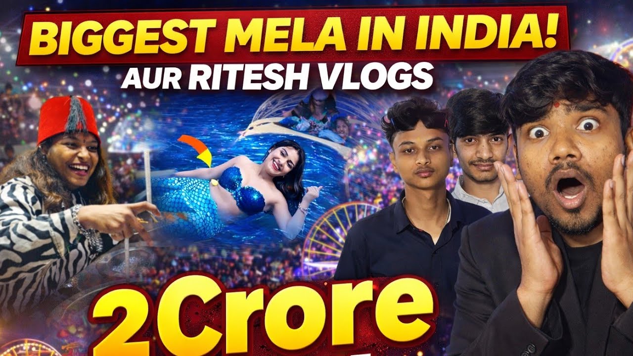 😱 Last Tak Dekhna! Jharkhand Ka Sabse Bada Mela | Godda Mela 2026 🎡🎠 | Ritesh Vlogs #jalpari  #mela