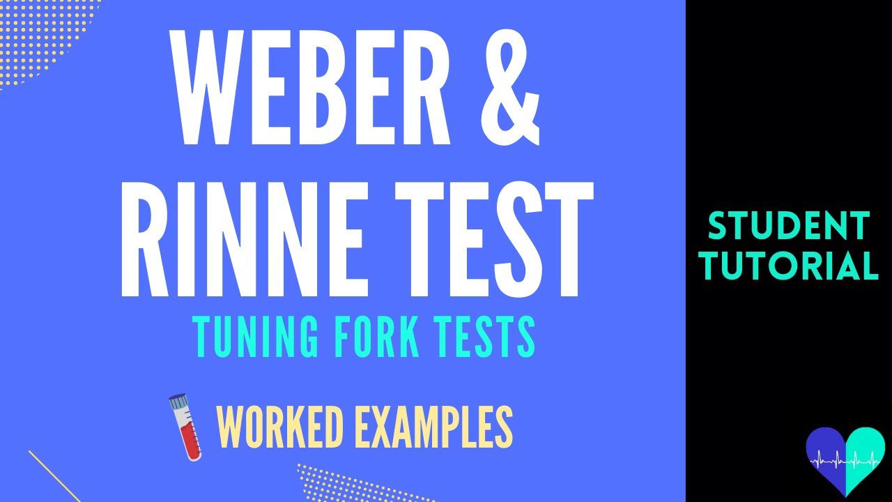 Weber & Rinne Test - Worked Examples