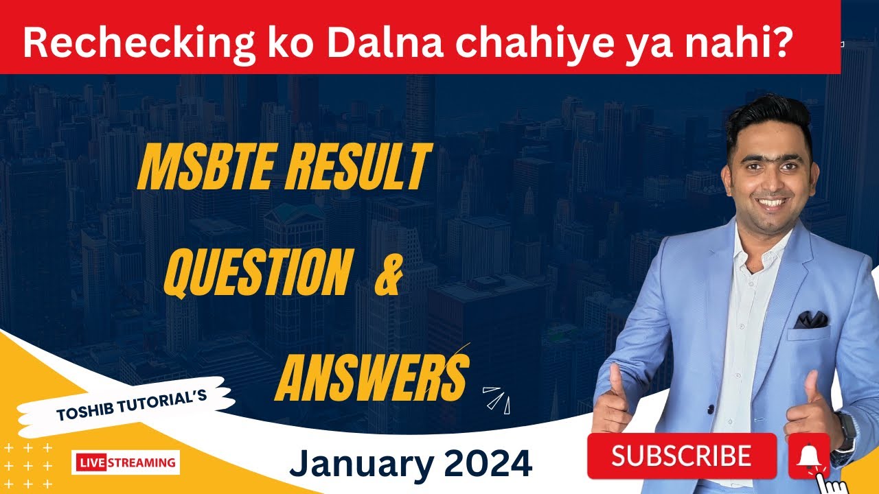 MSBTE Result Analysis | Questions Answers With Toshib Sir | MSBTE Result Winter 2023
