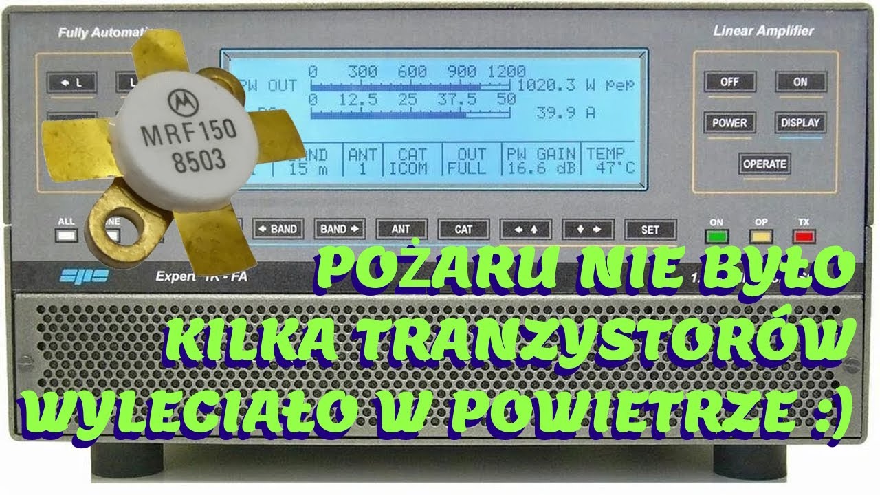 Naprawa wzmacniacza mocy Expert 1K-FA. (Repair power amplifier)