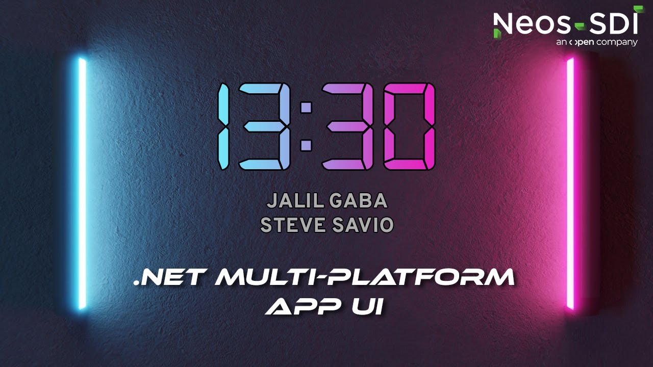 13:30 - .Net Multi-platform App UI, avec Jalil Gaba