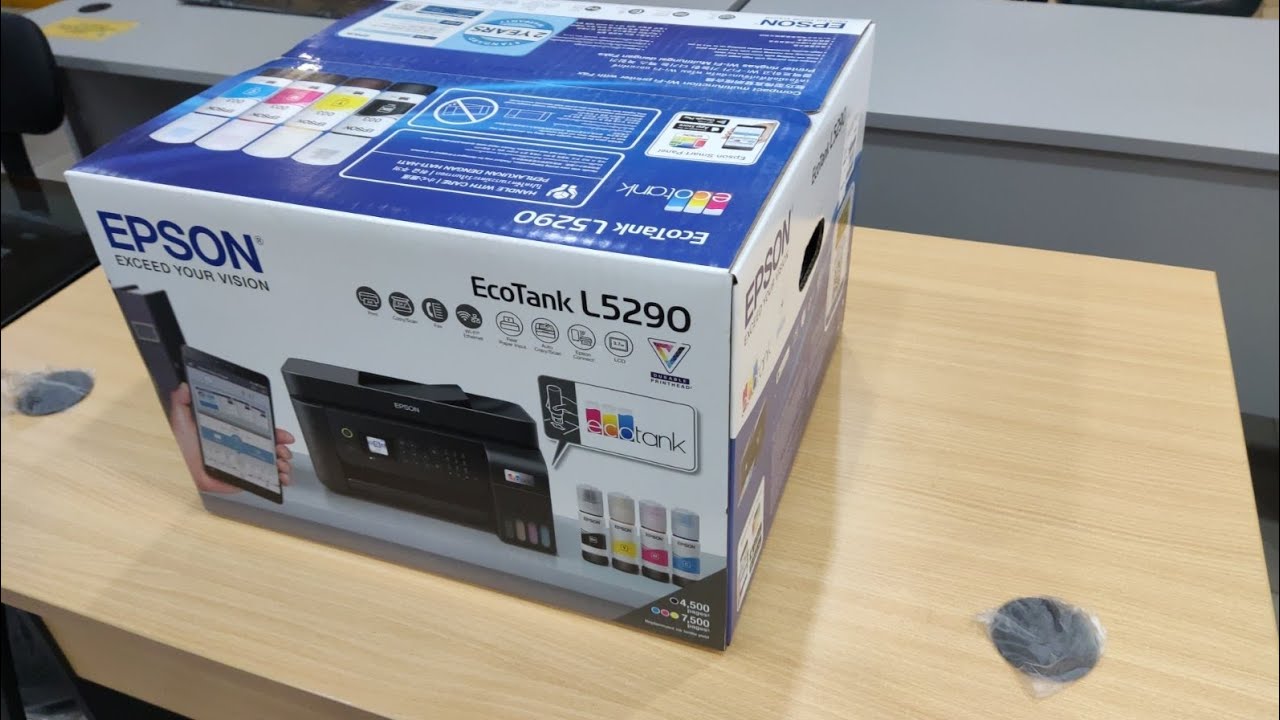 EPSON L5290  INITIAL SET UP|| UNBOXING||ACTUAL DEMO ||TAGALOG