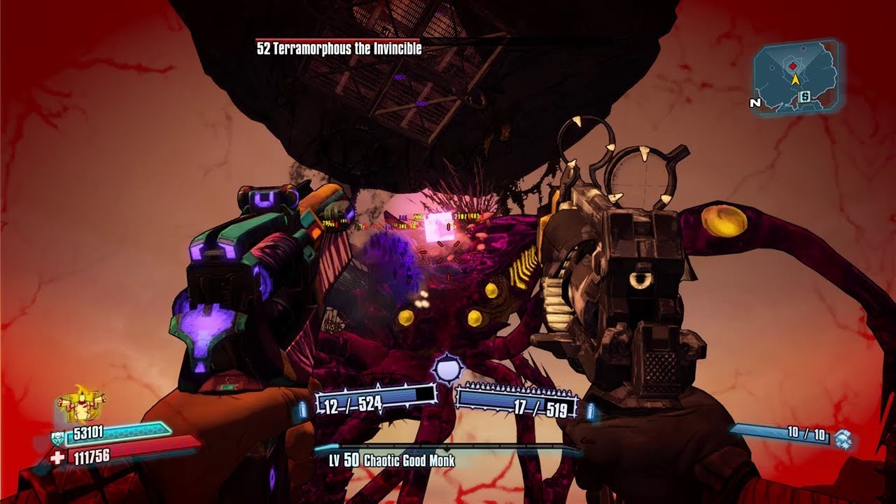 Borderlands 2 - Сальвадор Соло, рейдовый босс Терраморф 50-го уровня