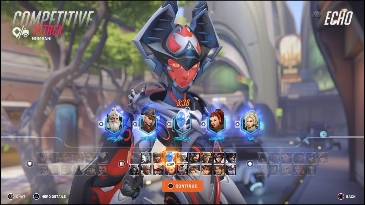 Overwatch 2 Competitive Echo Gameplay No Commentary) (Ps5) (1080p 60