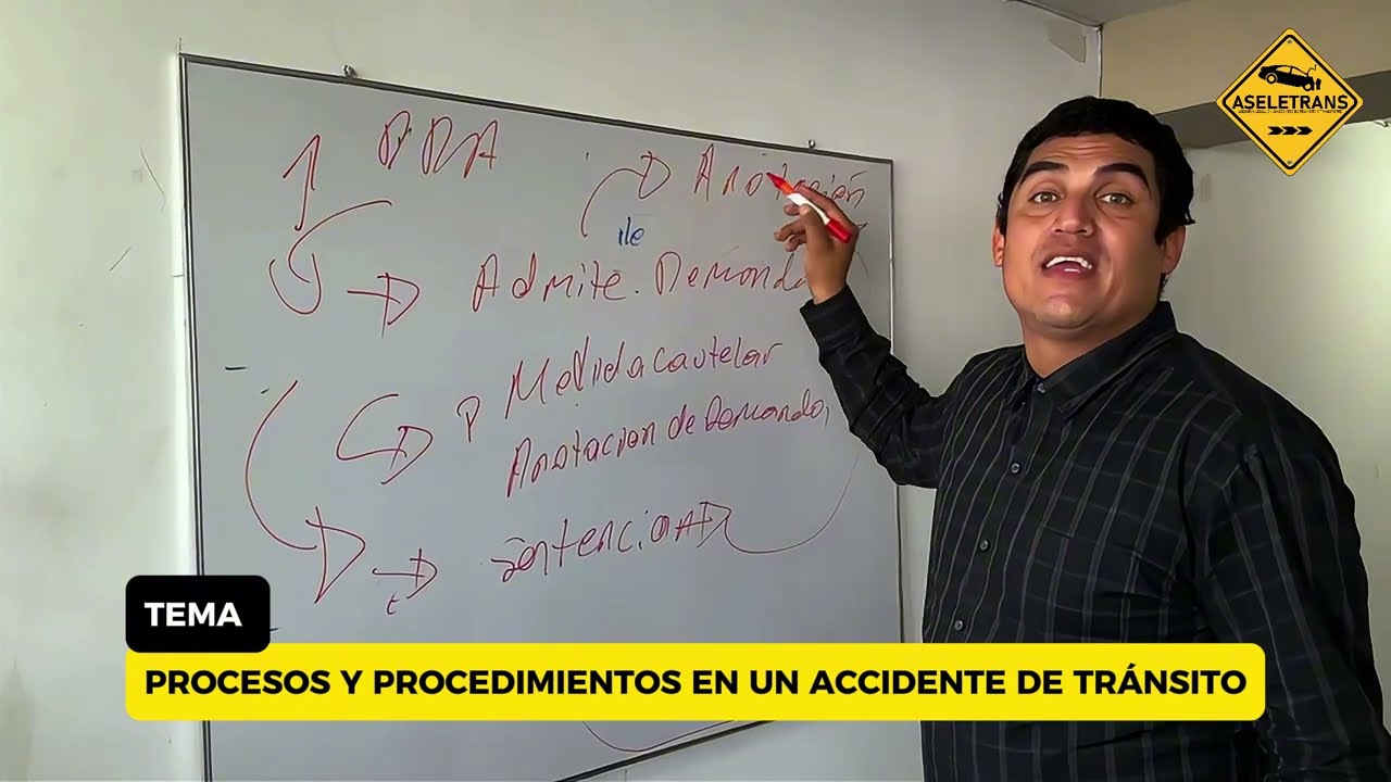 PROCESOS Y PROCEDIMIENTOS EN UN ACCIDENTE DE TR&Aacute;NSITO CON DA&Ntilde;OS MATERIALES