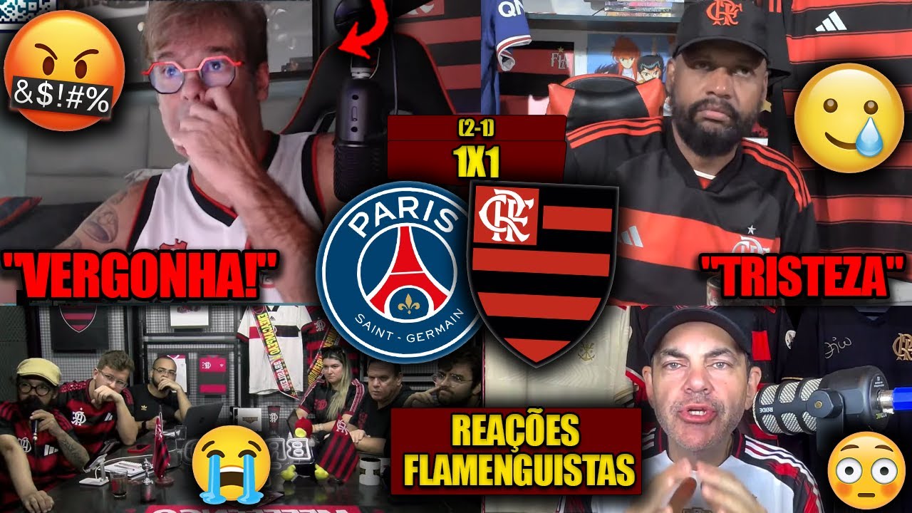 REA&Ccedil;&Otilde;ES dos FLAMENGUISTAS - PSG 1 (2) X (1) 1 FLAMENGO - MUNDIAL 2025 - VAMOS RIR DO FLA! REACT
