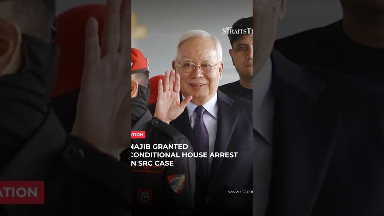 Najib granted conditional house arrest in SRC case