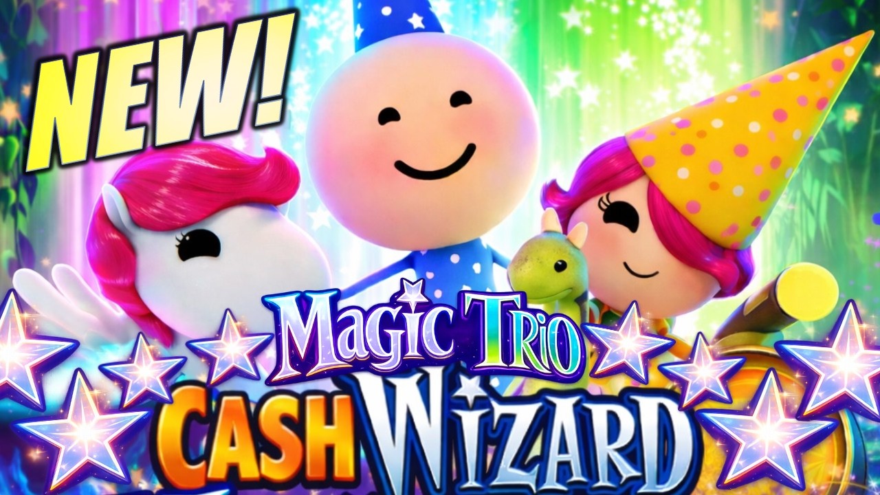 ★NEW SLOT!★ OH, HO, HO, IT&rsquo;S MAGIC!! MAGIC TRIO CASH WIZARD Slot Machine (LIGHT & WONDER)