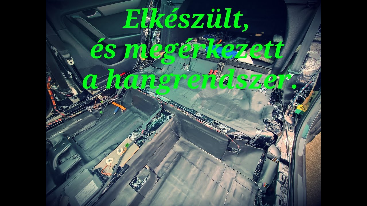 Elkészült! Befejeztem a hangszigetelést és megérkezett az új hangrendszer is.